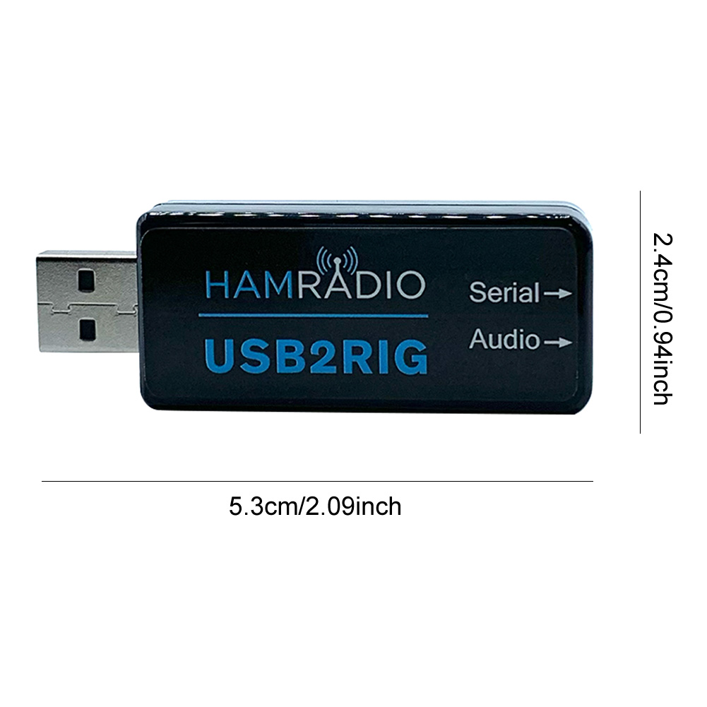thumbnail image 2 of Conector de tarjeta de sonido USB USB2RIG Radio para Kenwood Yaesu Icom Business Radio, 2 of 6
