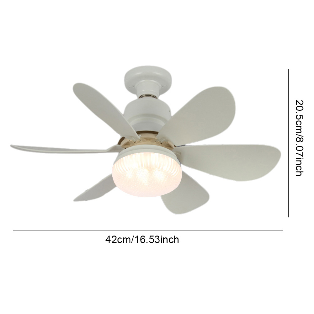 thumbnail image 2 of Ventilador de techo con luz enchufe E27 ventilador de techo con control remoto lámpara de araña ventilador de techo con 3 velocidades luz LED silenciosa y temporizador para casa y oficina, 2 of 8