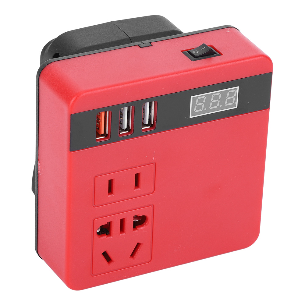 thumbnail image 5 of Inverter de batería de litio de 120W DC 18-21V a AC 220V Power Inverter para Milwaukee, 5 of 9
