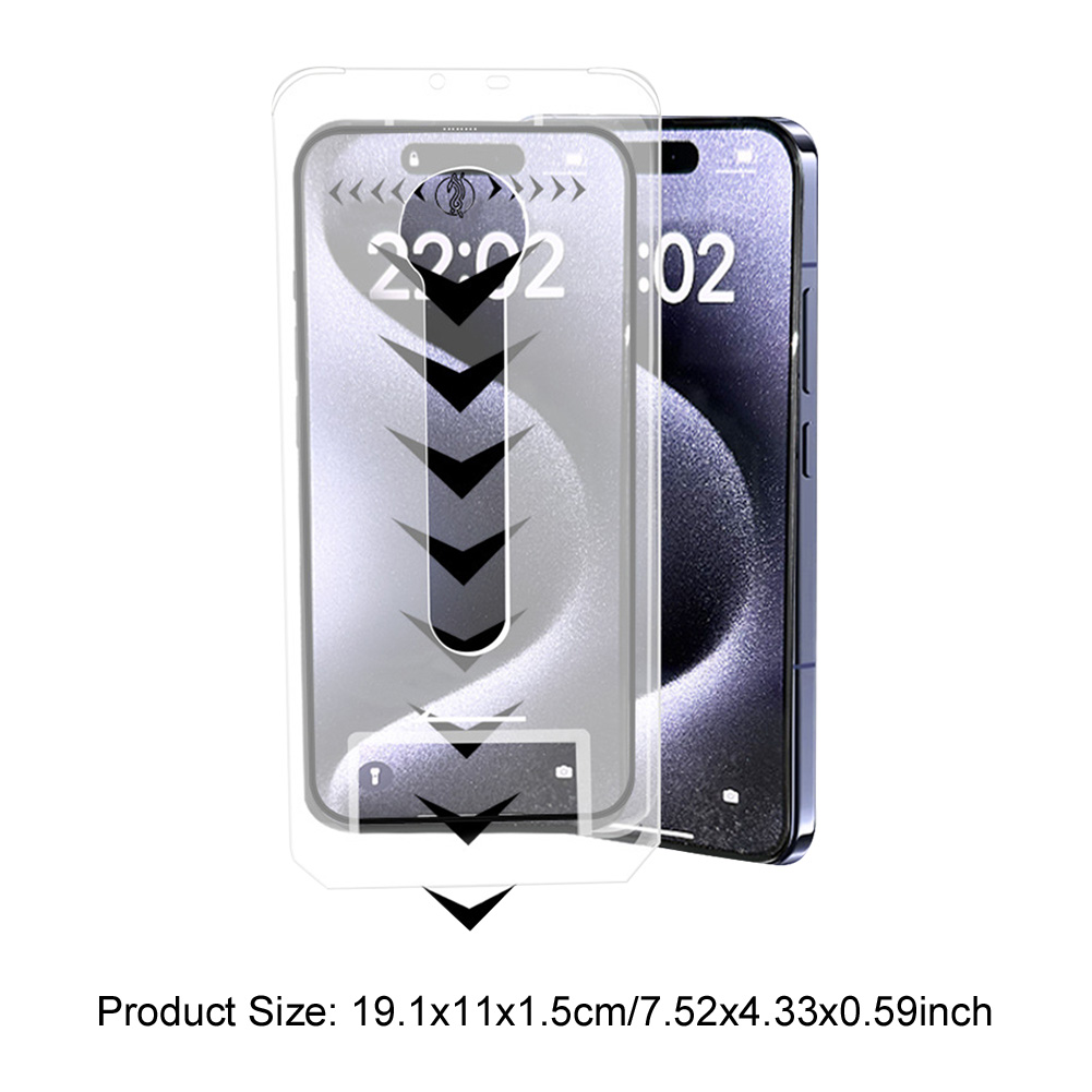 thumbnail image 2 of Film Anti Peeping Tempered Free Screen Protector para iPhone 16 Pro Max, 2 of 9