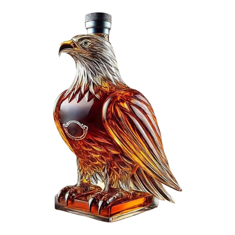 thumbnail image 5 of Whisky Eagle Bottle Decanter Funny Decanter Unique Glass Decanter, 5 of 7