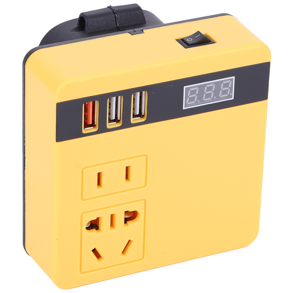 Inverter de batería de litio de 120W DC 18-21V a AC 220V Power Inverter para DeWalt