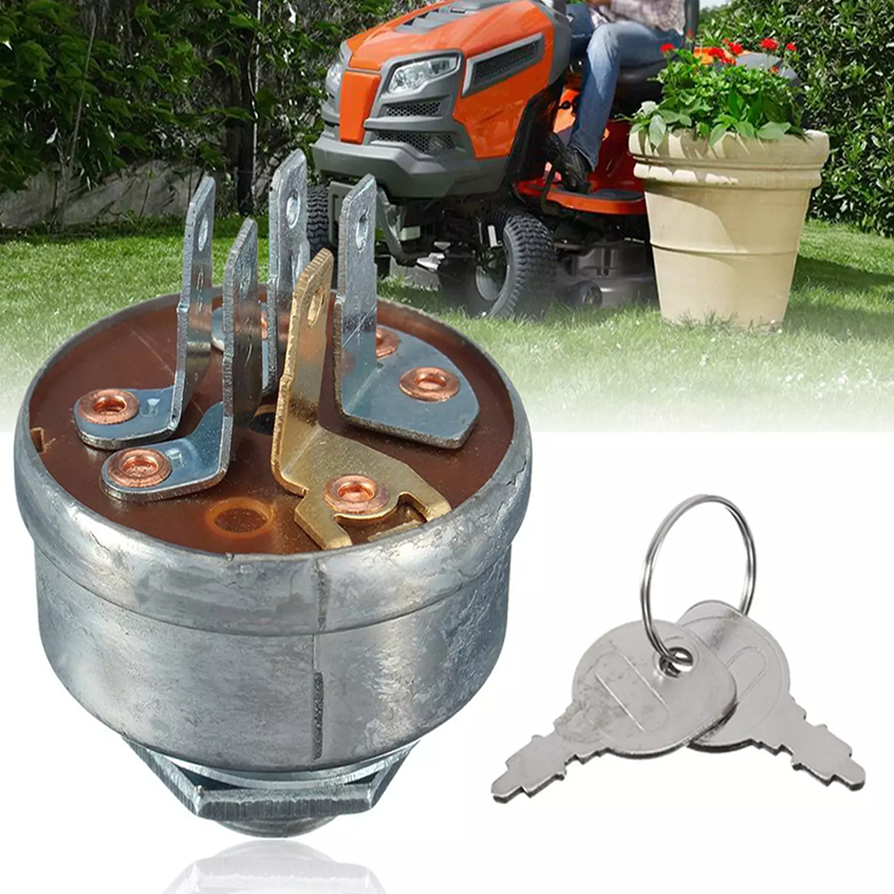 thumbnail image 1 of Interruptor de encendido con teclas Metal Cortadora de césped Start Switch 5-terminal para MTD 725-0267 Husqvarna 5065587-01 John Deere, 1 of 5
