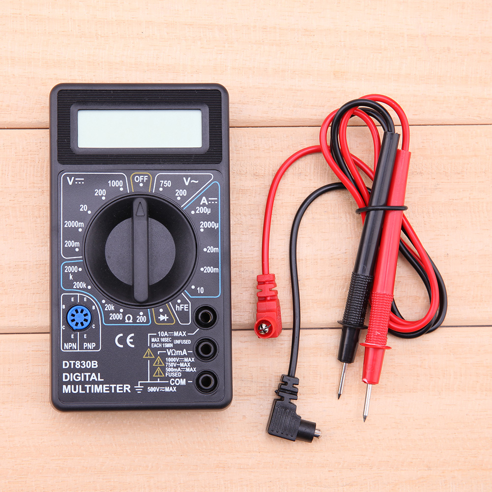 thumbnail image 5 of Multímetro digital DT830B LCD Tester Medidor Voltímetro Amperímetro Ohm Negro, 5 of 9