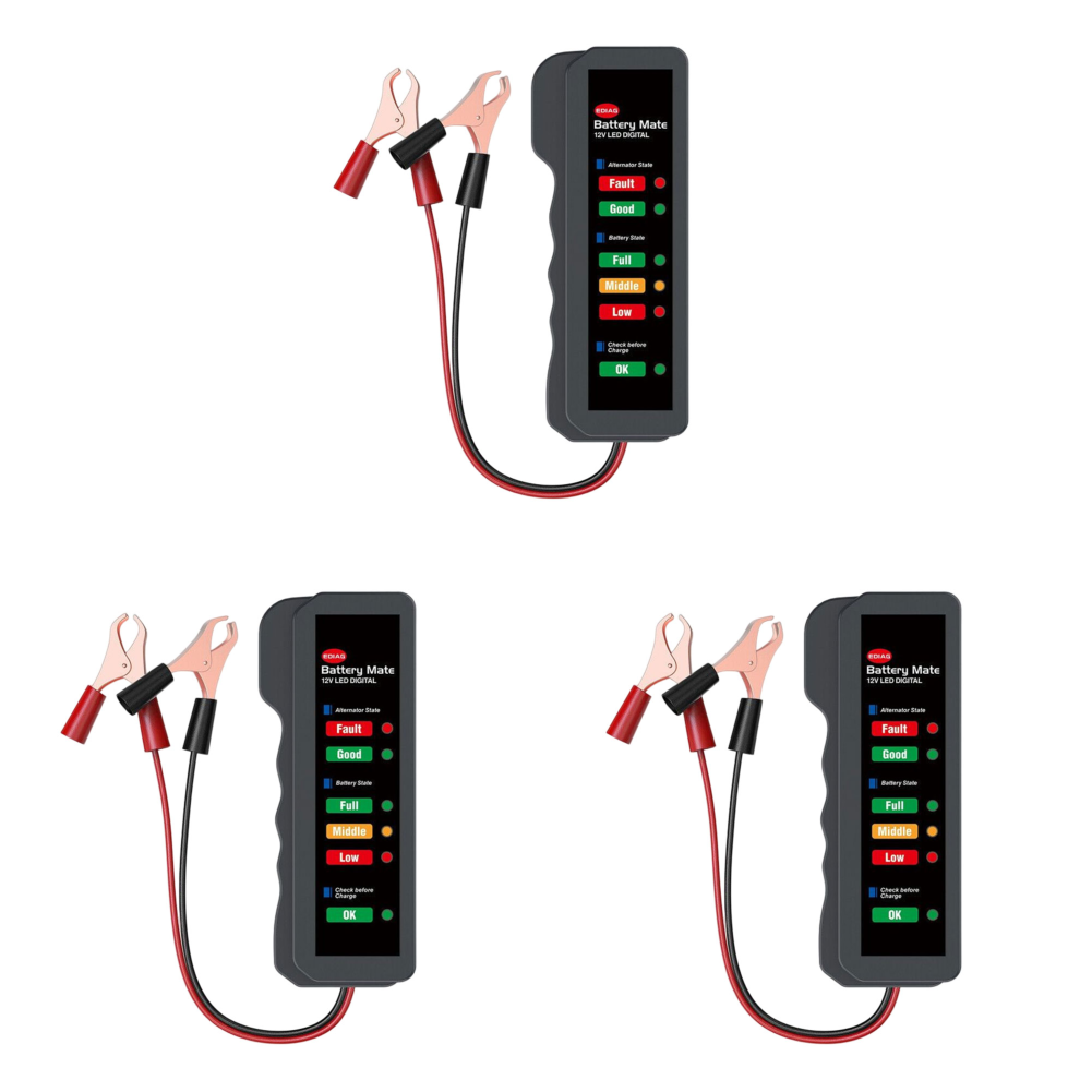 thumbnail image 2 of Batería 12V Auto Tester 6 Monitor de automóvil LED para automóvil para vehículo automotriz, 2 of 7