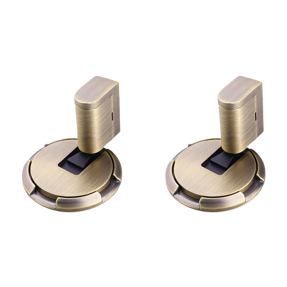 thumbnail image 1 of Tope de puerta de piso resistente para interiores Tope de puerta magnético a prueba de viento (bronce), 1 of 9
