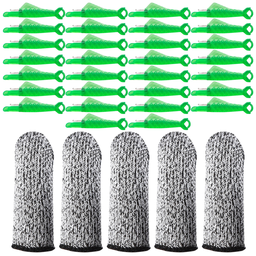thumbnail image 3 of Posador de agujas de costura de plástico de 30 pcs con cubierta de dedo para máquinas de coser, 3 of 9