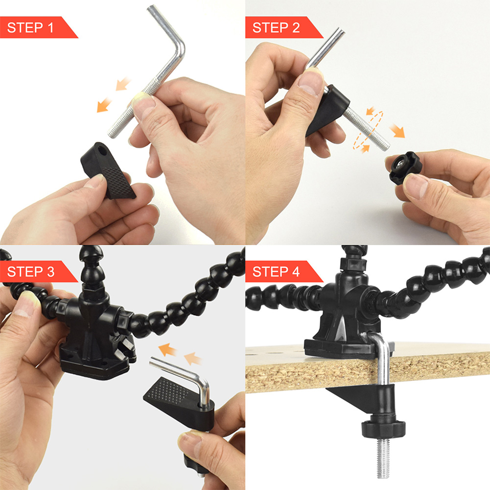 thumbnail image 3 of Ayudando a la mesa soldando mano a mano flexible soldando herramienta de tercera mano 3 pcs, 3 of 8