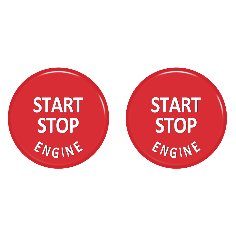 thumbnail image 1 of 2 cubiertas para interruptor de arranque y parada del motor para X5, E70, X6, Serie 3 (rojo brillante), 1 of 7