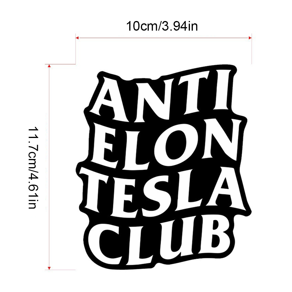thumbnail image 3 of Calcomanía de laptop para la pegatina de parachoques Tesla Ventana de parachoques impermeable (E), 3 of 7