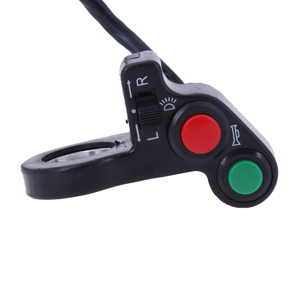 thumbnail image 2 of Interruptor de luz de encendido/apagado para intermitentes de manillar de motocicleta ATV y bicicleta de 2,1 cm (7/8 pulgadas), 2 of 9