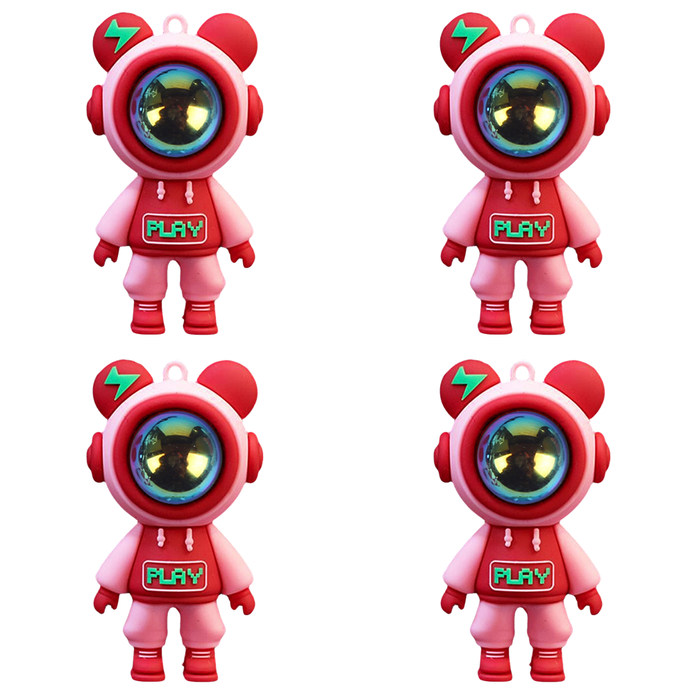 Clip Lindo Coche Salida De Aire Perfume Dibujos Animados Astronauta Coche Ambientador Rojo