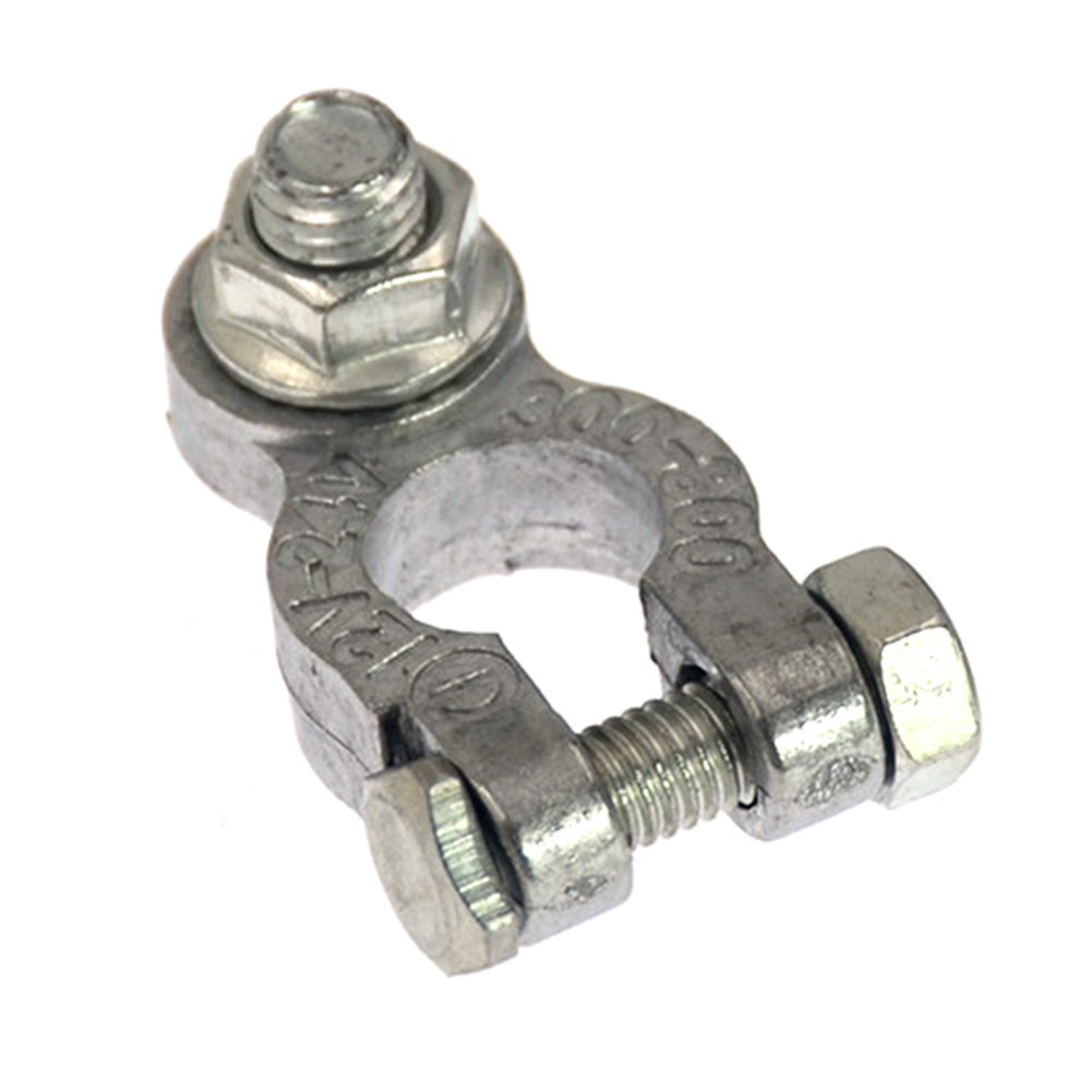 thumbnail image 3 of 1 par de la batería del automóvil Terminal Clamp clip chapado en la tinte Capacitación conductable Capacitación Auto Autominal terminales de la batería Terminal Clips Tornillo, 3 of 7