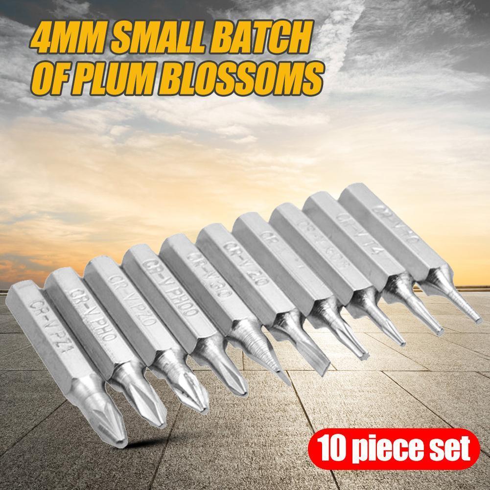 thumbnail image 1 of 10pcs CR-V Phillips Bits Set Destornillador Broad Bit Torx Reparación Broca de teléfono móvil, 1 of 8