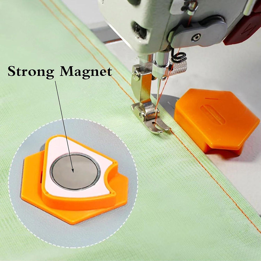 thumbnail image 3 of Guía magnética de costura Guía poligonal Hemmer para la máquina de coser naranja, 3 of 4