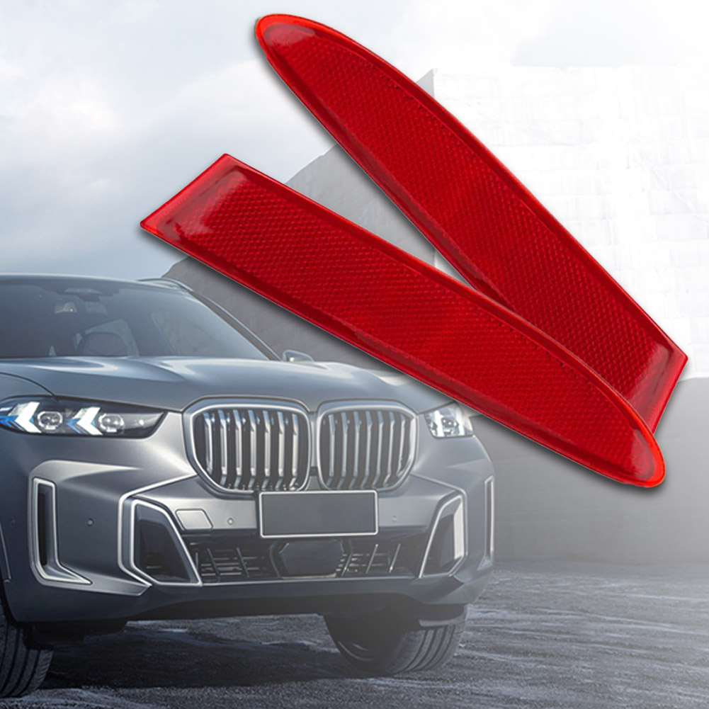 Juego de reflectores de parachoques trasero, lámpara de parada de advertencia izquierda y derecha apta para BMW X3 2011-2017
