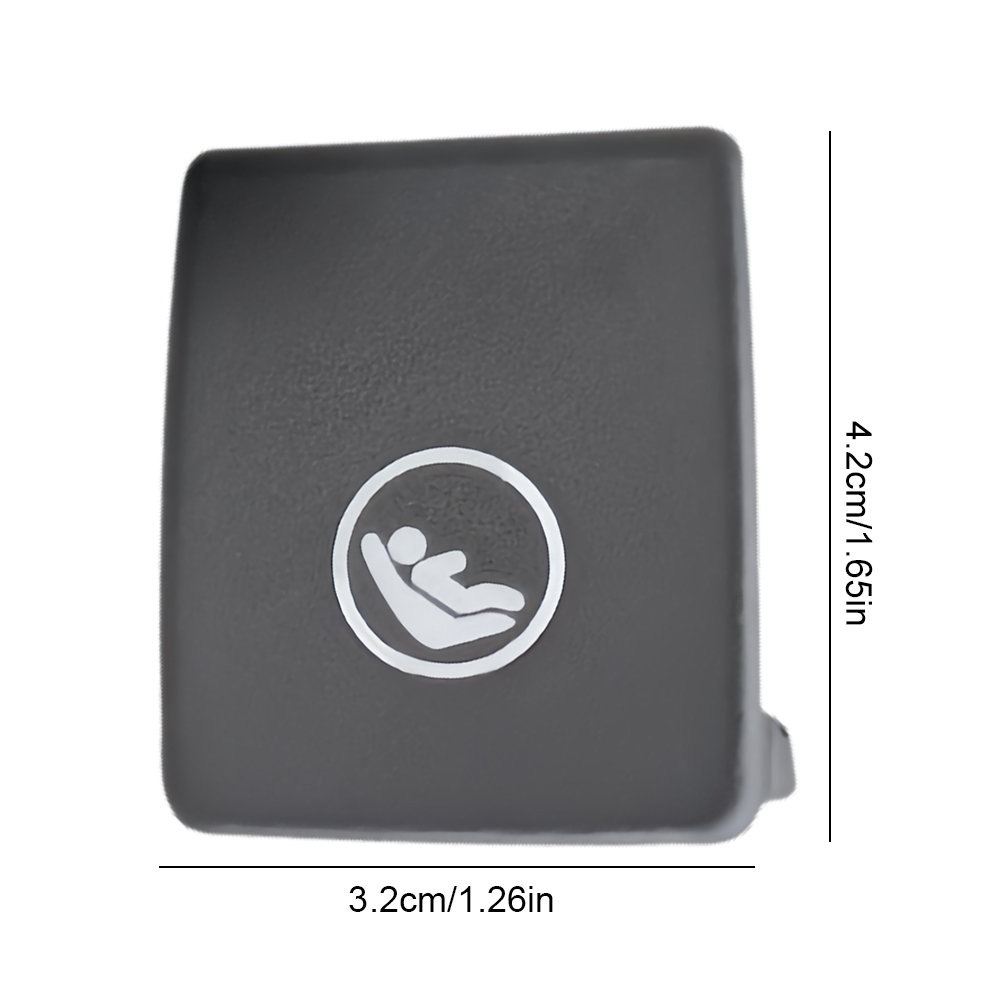 thumbnail image 2 of Cubierta de tapa de montaje isofix de asiento infantil para Volvo V90 XC40 XC60 S60 S90 Negro, 2 of 4