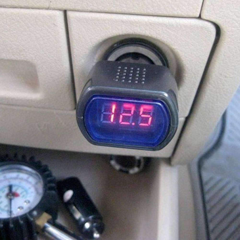 thumbnail image 1 of Voltaje de la batería de vehículo automotor Medidor de medidor Mini Auto Topulator de voltaje de batería LED Fusible incorporado para automóviles DC 12V 24V, 1 of 9