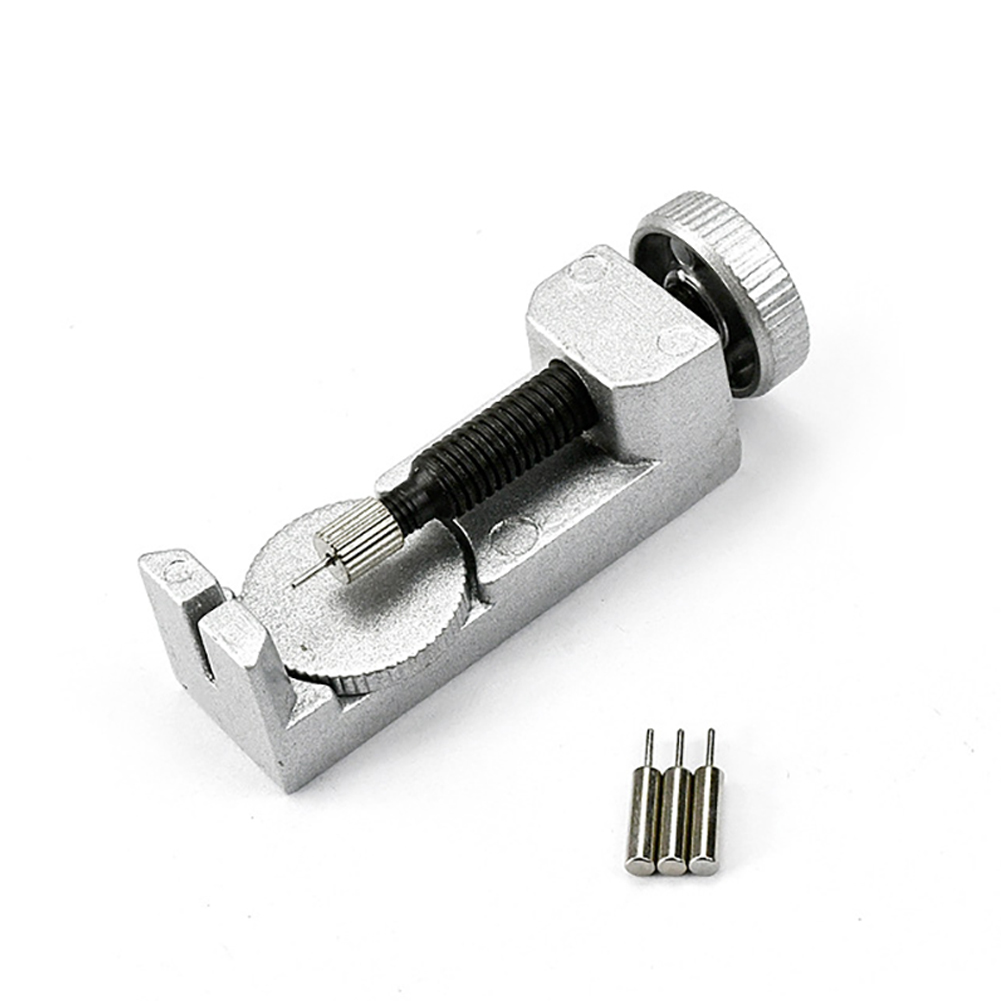 thumbnail image 3 of Ajuste de ajuste del kit de herramientas de reparación de la correa de reloj Pulsera de enlace de la correa del reloj Remover de correa con 3 reemplazo de alfileres adicionales para los relojeros, 3 of 6