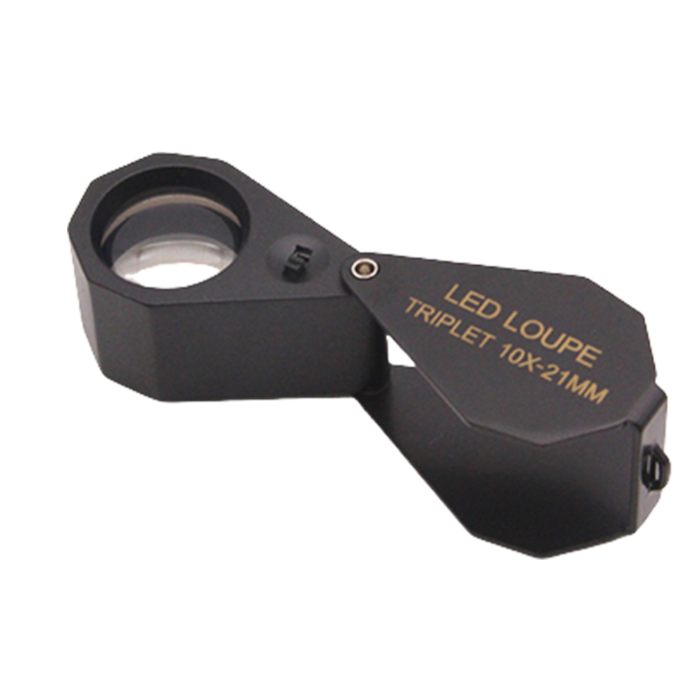 thumbnail image 3 of 10x 20x 30x 40x Joyeros iluminados Lupa Lupa con luz LED plegable Plegado de lupa de lupa de lupa lupa lupa ocular para gemas Monedas de joyería Estampas, etc., 3 of 8