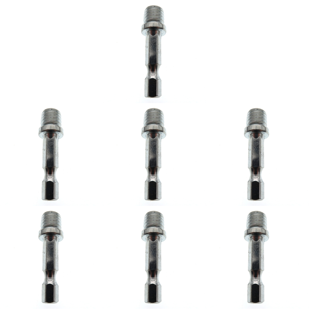 thumbnail image 1 of Adaptador de biela hexagonal de 1/4" y 6 mm, varilla de conexión de portabrocas de metal (M10), 1 of 2