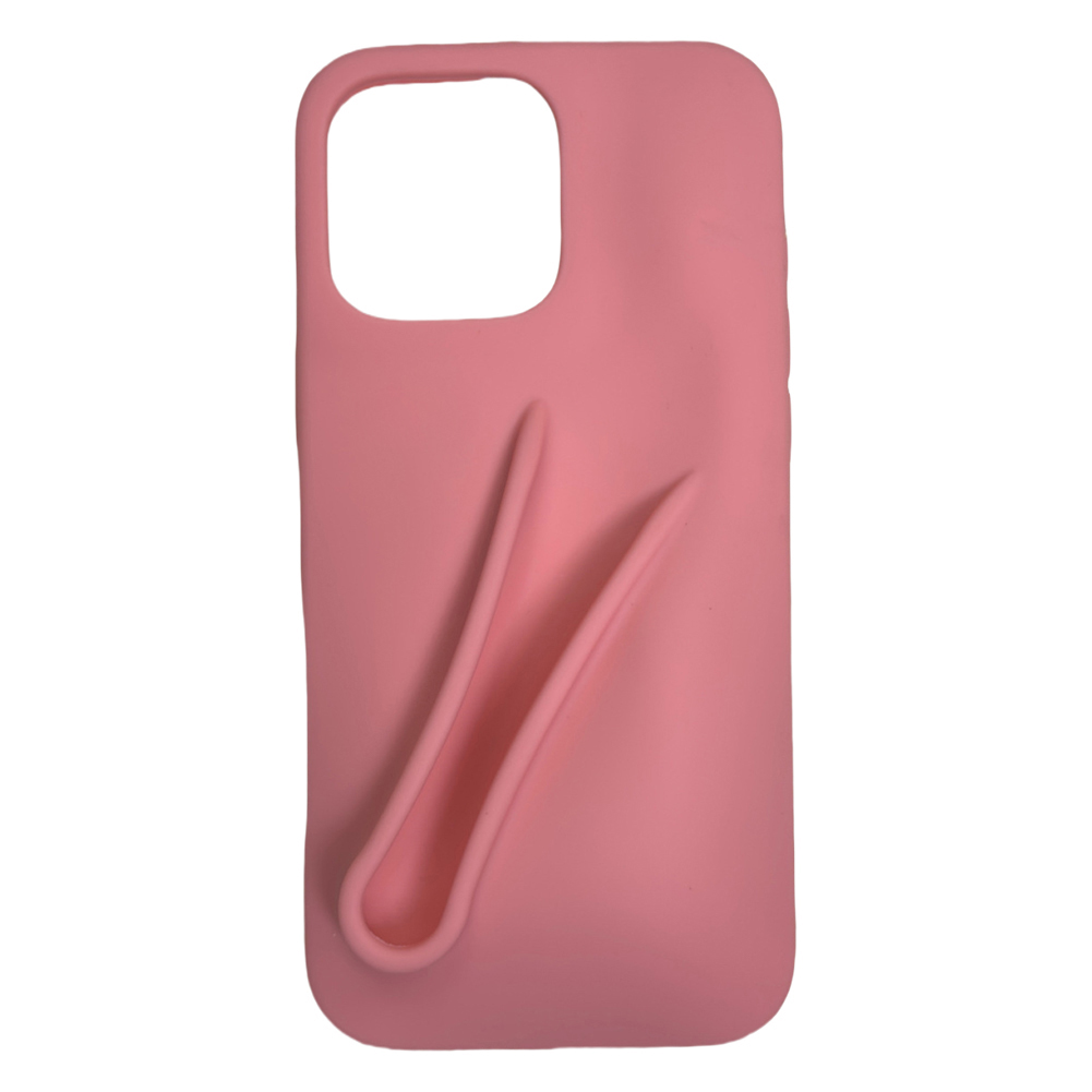 thumbnail image 2 of Caja de teléfono Lipstick Silicone Stand cubierta para iPhone 16 Orange, 2 of 7