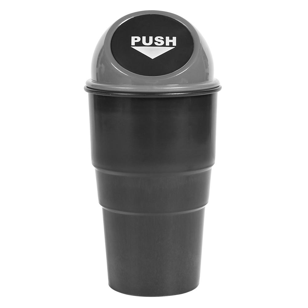CAR MINI Garbage Can Auto Trash Tash Vehicle Polip Sorteo Bin Caja gris