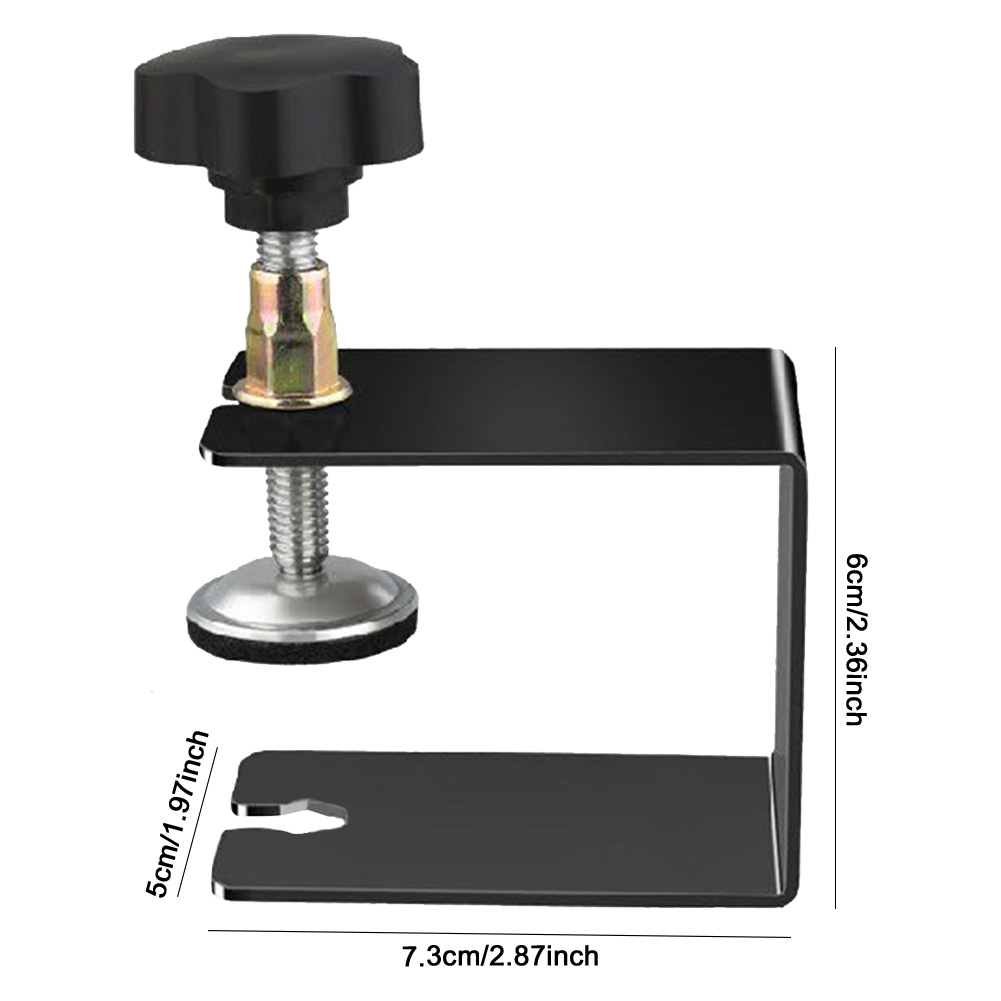 thumbnail image 2 of Woodworking Jig Gabinet Tool Cajón de acero Instalación delantero Clamp Negro 2 PCS, 2 of 6
