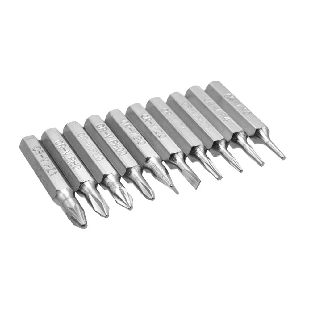 thumbnail image 3 of 10pcs CR-V Phillips Bits Set Destornillador Broad Bit Torx Reparación Broca de teléfono móvil, 3 of 8