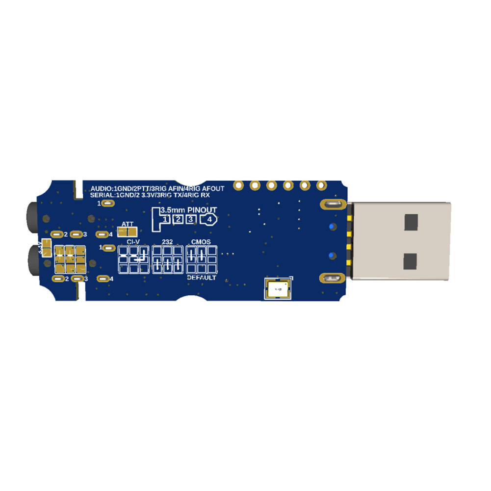 thumbnail image 3 of Conector de tarjeta de sonido USB USB2RIG Radio para Kenwood Yaesu Icom Business Radio, 3 of 6