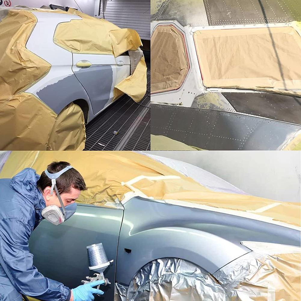 thumbnail image 1 of Cintas protectoras de renovación de automóviles de 12 m Película Kraft Película Protectora Pintura Palabra de pintura Membranas de lavado de automóvil, 1 of 7