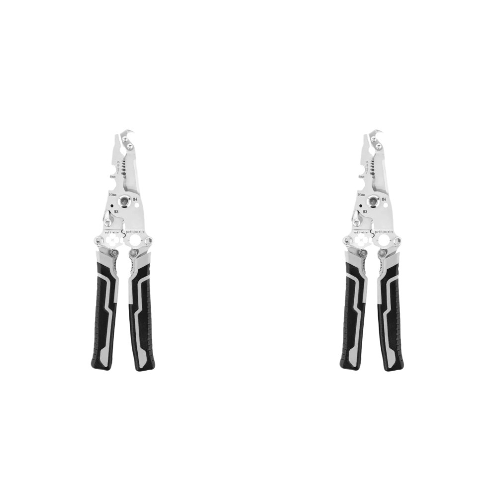 thumbnail image 1 of Herramienta de prensado de alicates cortador de cables plegable 18 en 1 (gris), 1 of 4