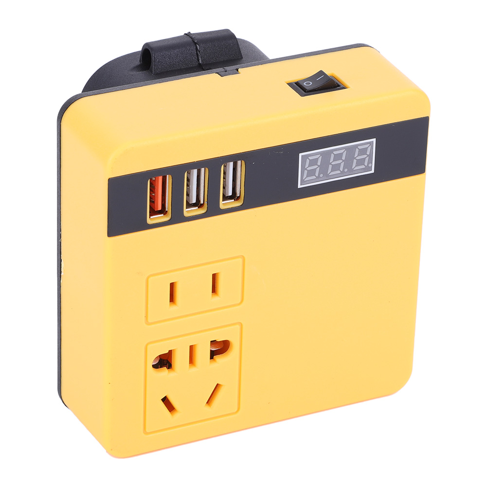 thumbnail image 5 of Inverter de batería de litio de 120W DC 18-21V a AC 220V Power Inverter para DeWalt, 5 of 9