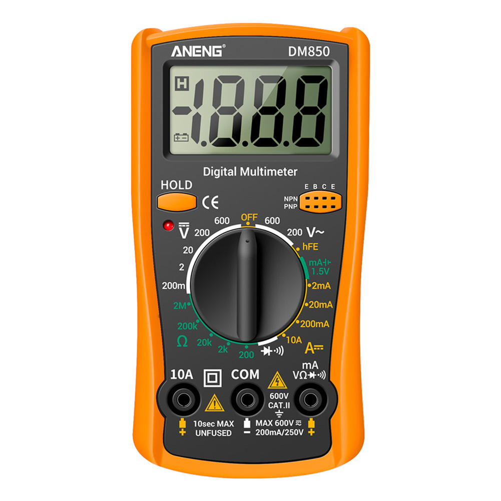 thumbnail image 3 of Voltaje Corriente Tester 2000 Conds Digital multímetro Voltímetro Américo Medidor Portable ThermoCouple LCD Backlight, 3 of 9