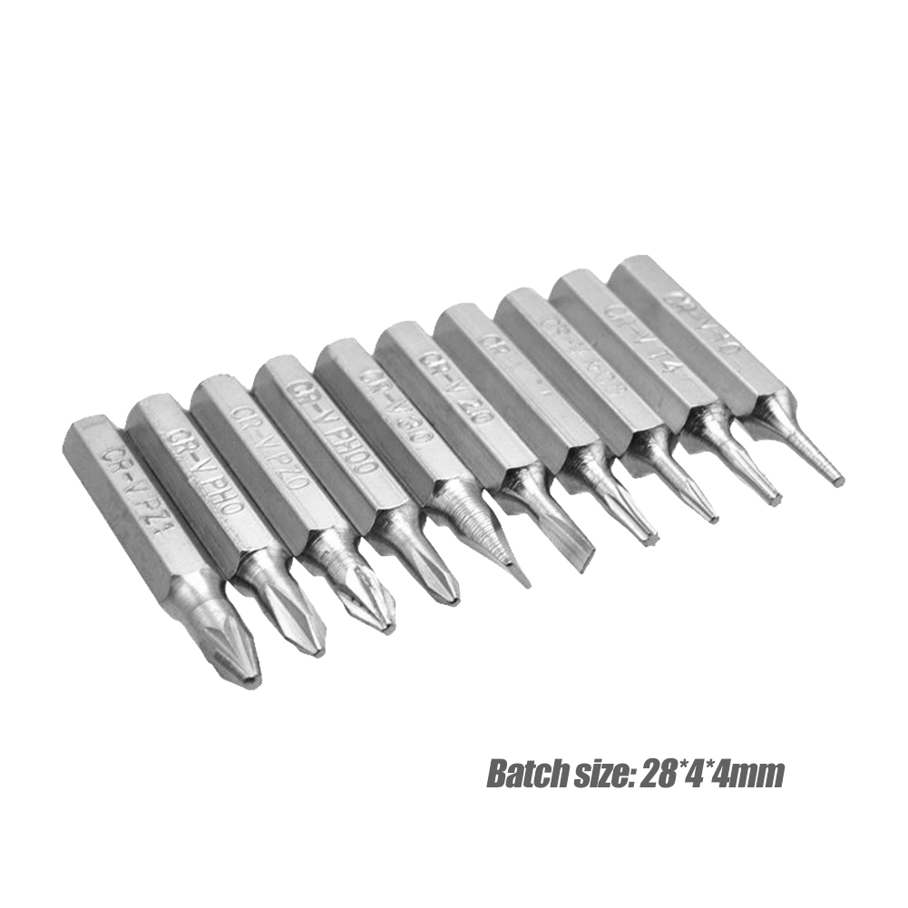 thumbnail image 2 of 10pcs CR-V Phillips Bits Set Destornillador Broad Bit Torx Reparación Broca de teléfono móvil, 2 of 8