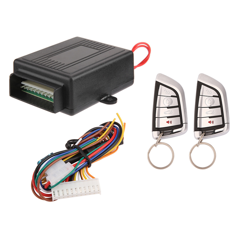 thumbnail image 1 of Kit de bloqueo de puerta central remoto de automóvil con llavero remoto kit central del sistema Botón 433.92MHz kit de bloqueo central del vehículo, 1 of 7