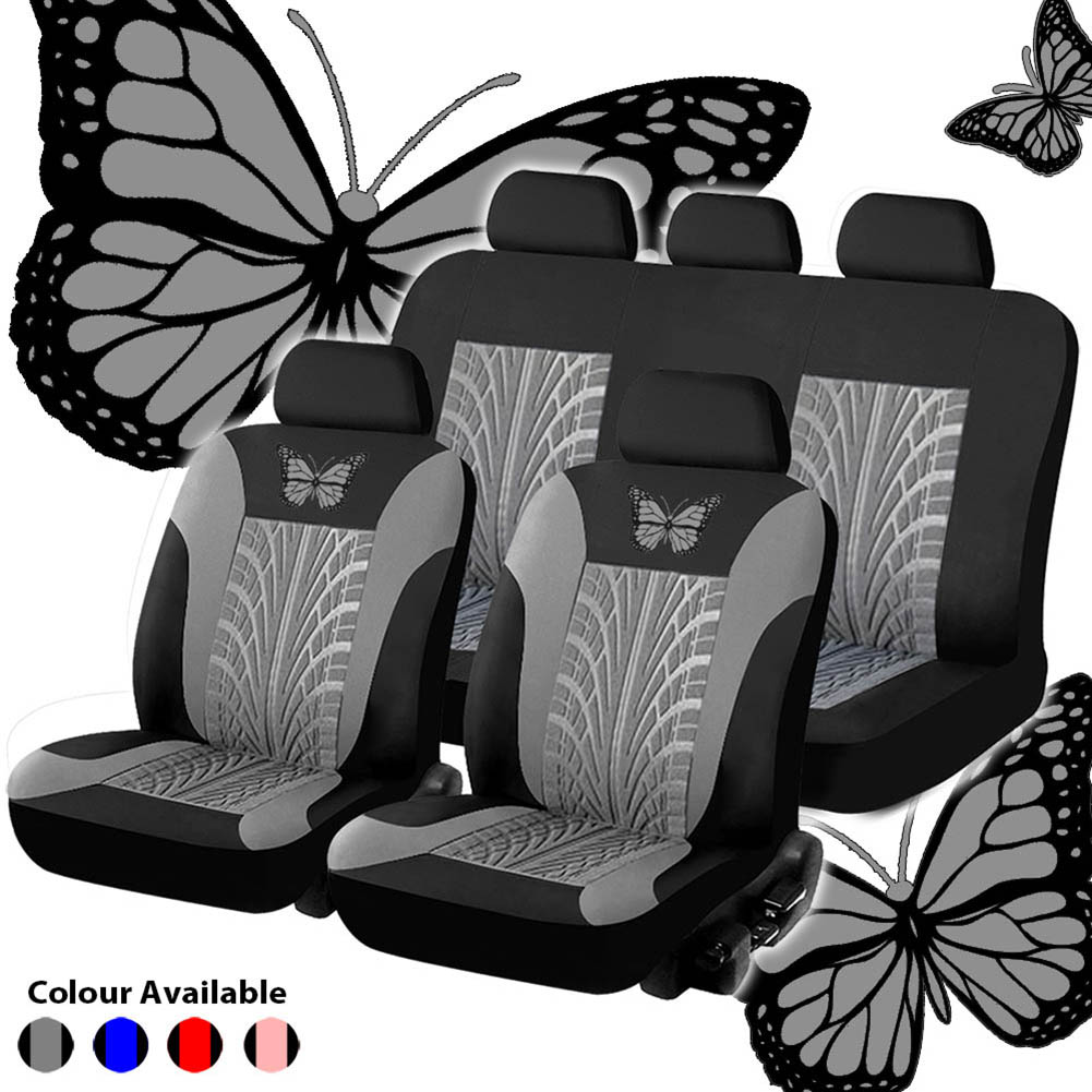 thumbnail image 3 of Cubierta de asiento de automóvil Juego de mariposa PU Cuero, 3 of 4