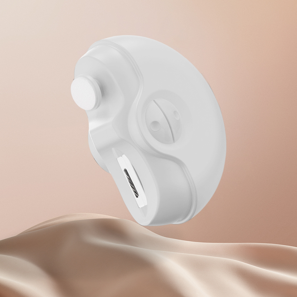 Cortauñas eléctrico 2 en 1, cortauñas recargable para adultos (blanco)
