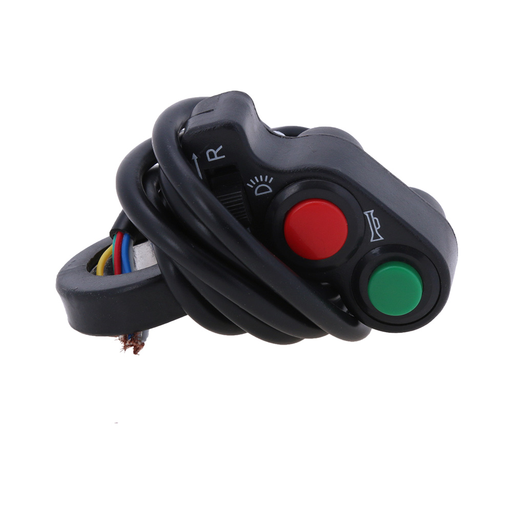thumbnail image 3 of Interruptor de luz de encendido/apagado para intermitentes de manillar de motocicleta ATV y bicicleta de 2,1 cm (7/8 pulgadas), 3 of 9