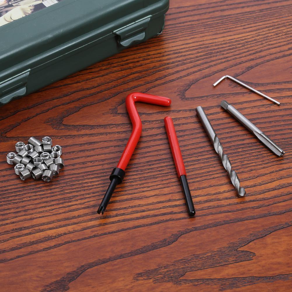 thumbnail image 1 of Kit de 30 insertos de reparación de roscas M6 x 1,0 compatible con herramientas de bobina Pro para coche, 1 of 9