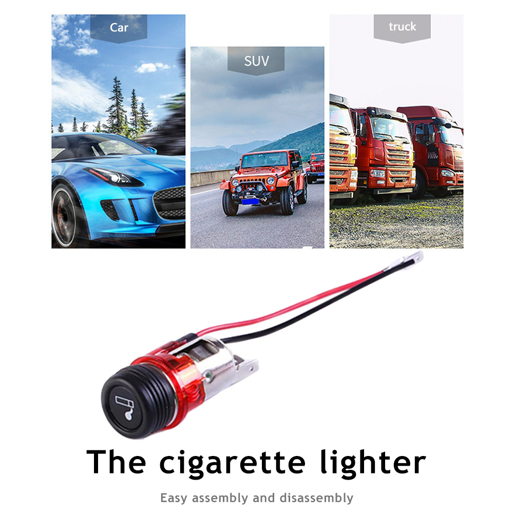 thumbnail image 4 of Encendedor de cigarrillos de 12 V con alimentación de alambre de lámpara Design innovador enchufe enchufe encendedor para encendedor accesorios para automóvil, 4 of 6