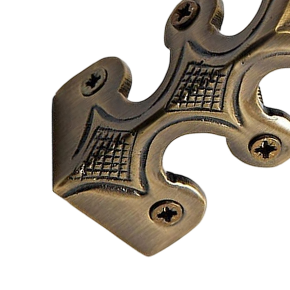 thumbnail image 4 of Protector de esquina de metal vintage protector de esquina de boquilla de esquina de hierro (bronce) 6pcs, 4 of 5
