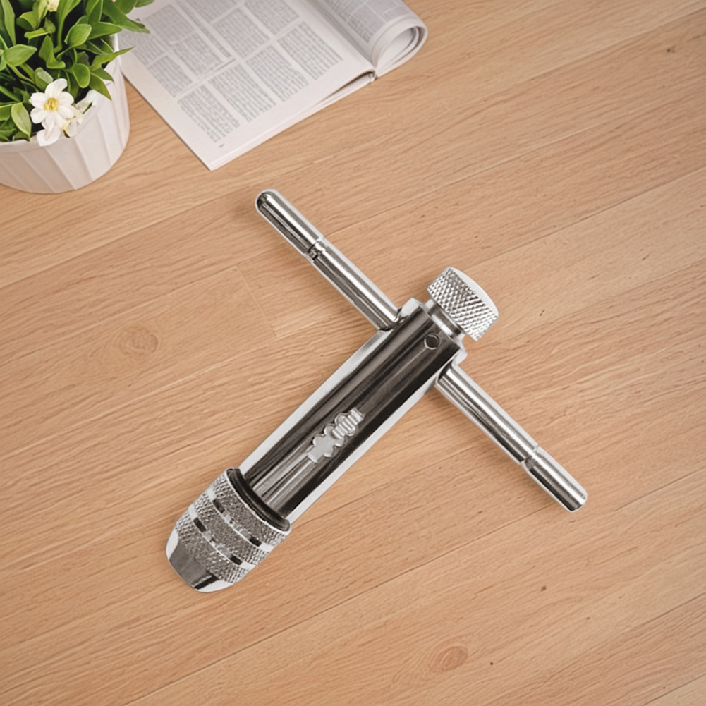 thumbnail image 4 of Llave del manzal del manzador de la llave del trinquete T-Handle ajustable M3-M8 M5-M12 Tornillo del tornillo métrico Tornillo Terreno T Terreno T-Tap-Tap T-Tap Ratchet Llave, 4 of 7