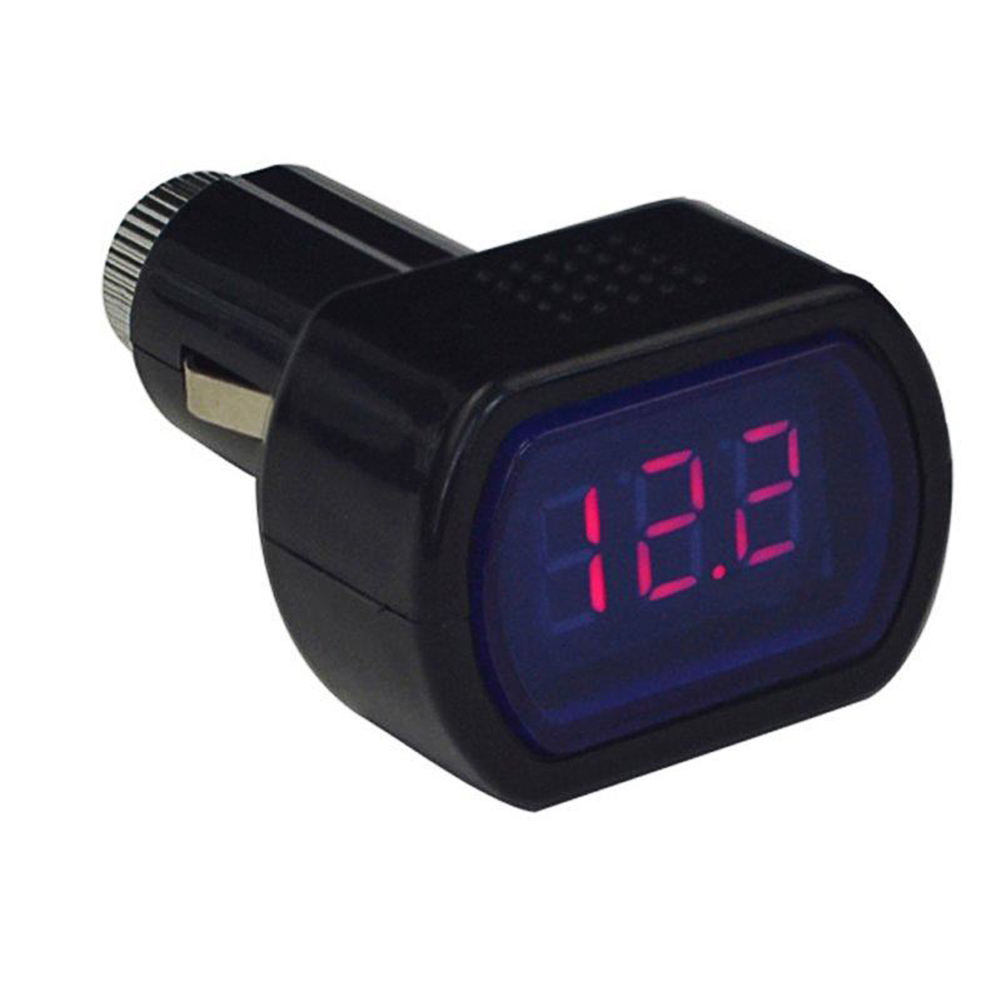 thumbnail image 2 of Voltaje de la batería de vehículo automotor Medidor de medidor Mini Auto Topulator de voltaje de batería LED Fusible incorporado para automóviles DC 12V 24V, 2 of 9