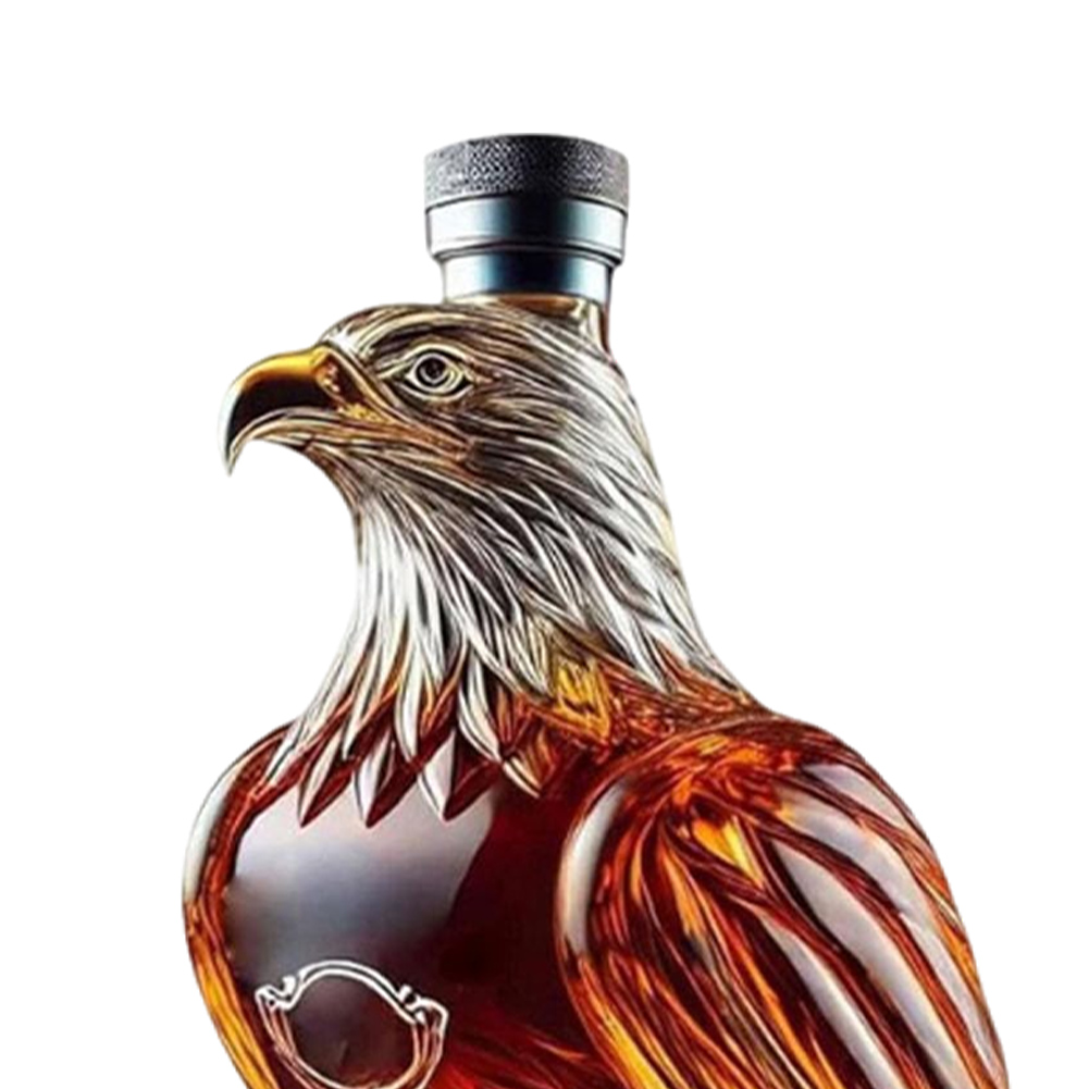 thumbnail image 4 of Whisky Eagle Bottle Decanter Funny Decanter Unique Glass Decanter, 4 of 7