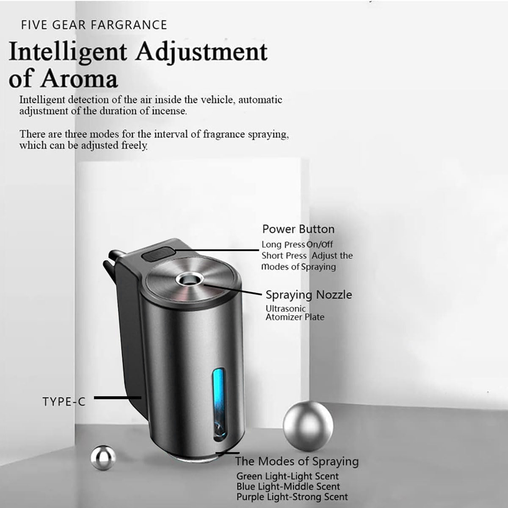 thumbnail image 3 of Máquina ajustable del olor del difusor del aroma de los modos elegantes del ambientador 3 del aire del coche, 3 of 7