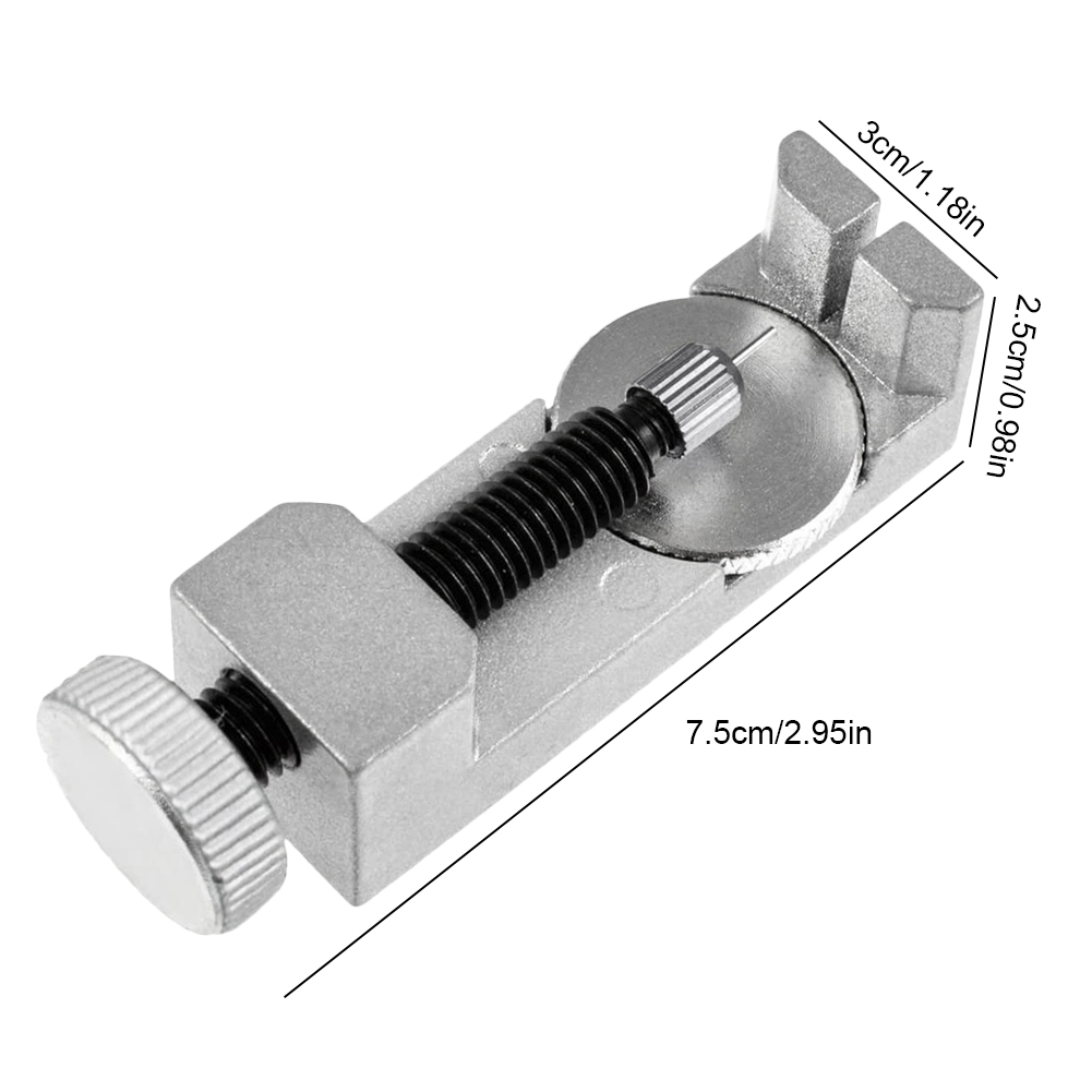 thumbnail image 2 of Ajuste de ajuste del kit de herramientas de reparación de la correa de reloj Pulsera de enlace de la correa del reloj Remover de correa con 3 reemplazo de alfileres adicionales para los relojeros, 2 of 6